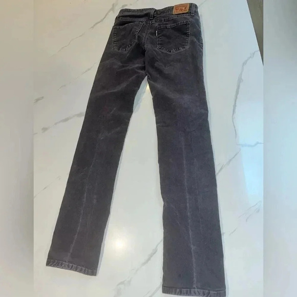 Levi’s 712 Slim Corduroy Grey Skinny Jeans Sz 26 - Picture 3 of 8